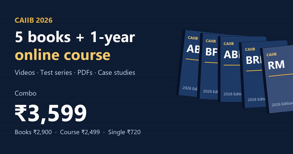 CAIIB ABFM — Advanced Business and Financial Management Book 2026 ...