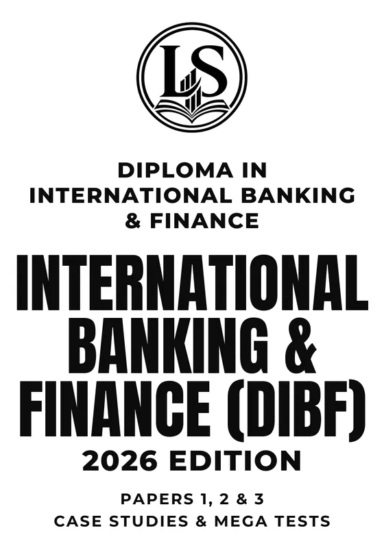 Diploma in International Banking and Finance (DIBF) printed book, 2026 edition, front cover