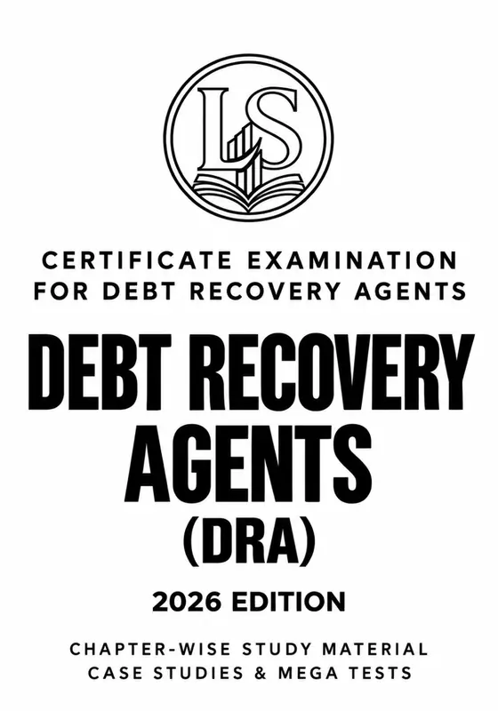Debt Recovery Agents (DRA) printed book, 2026 edition, front cover