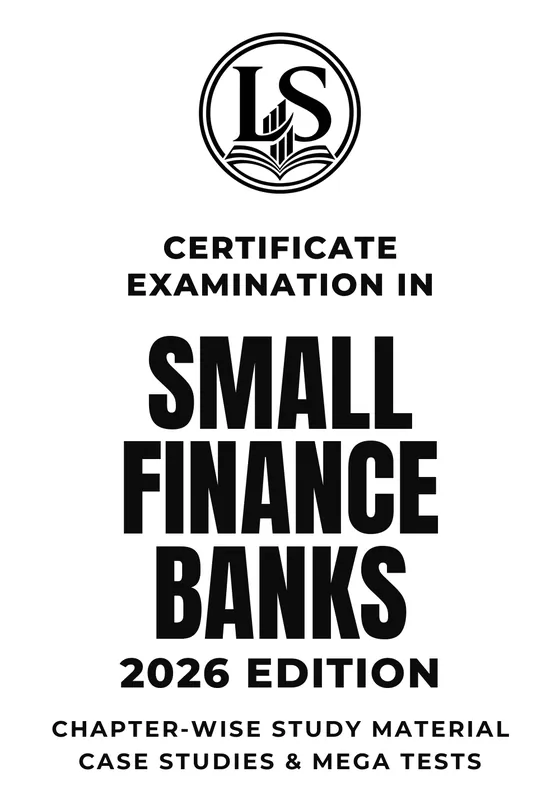 Small Finance Banks printed book, 2026 edition, front cover