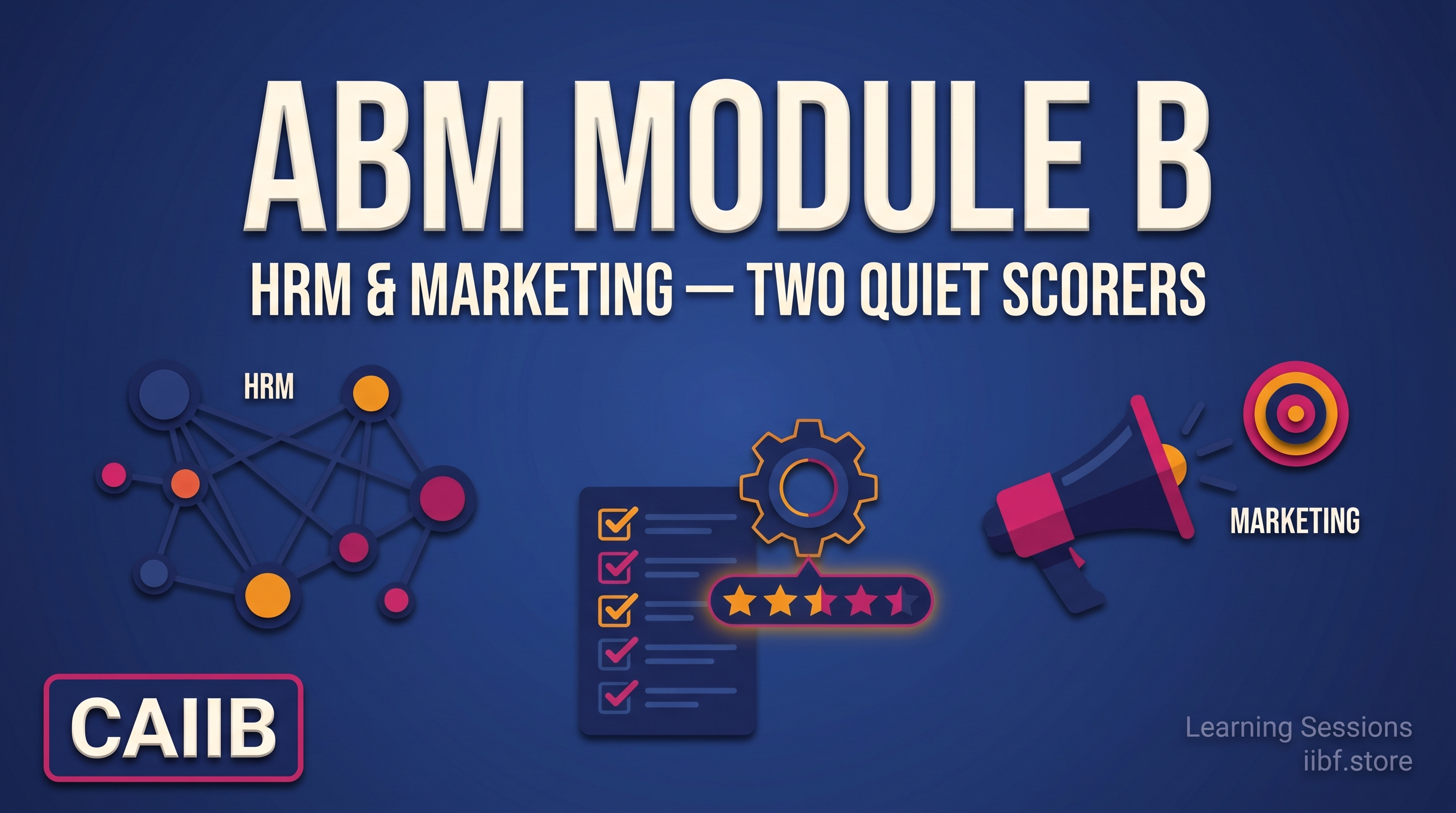 CAIIB ABM Module B — HRM & Marketing: The Two Quiet Scorers