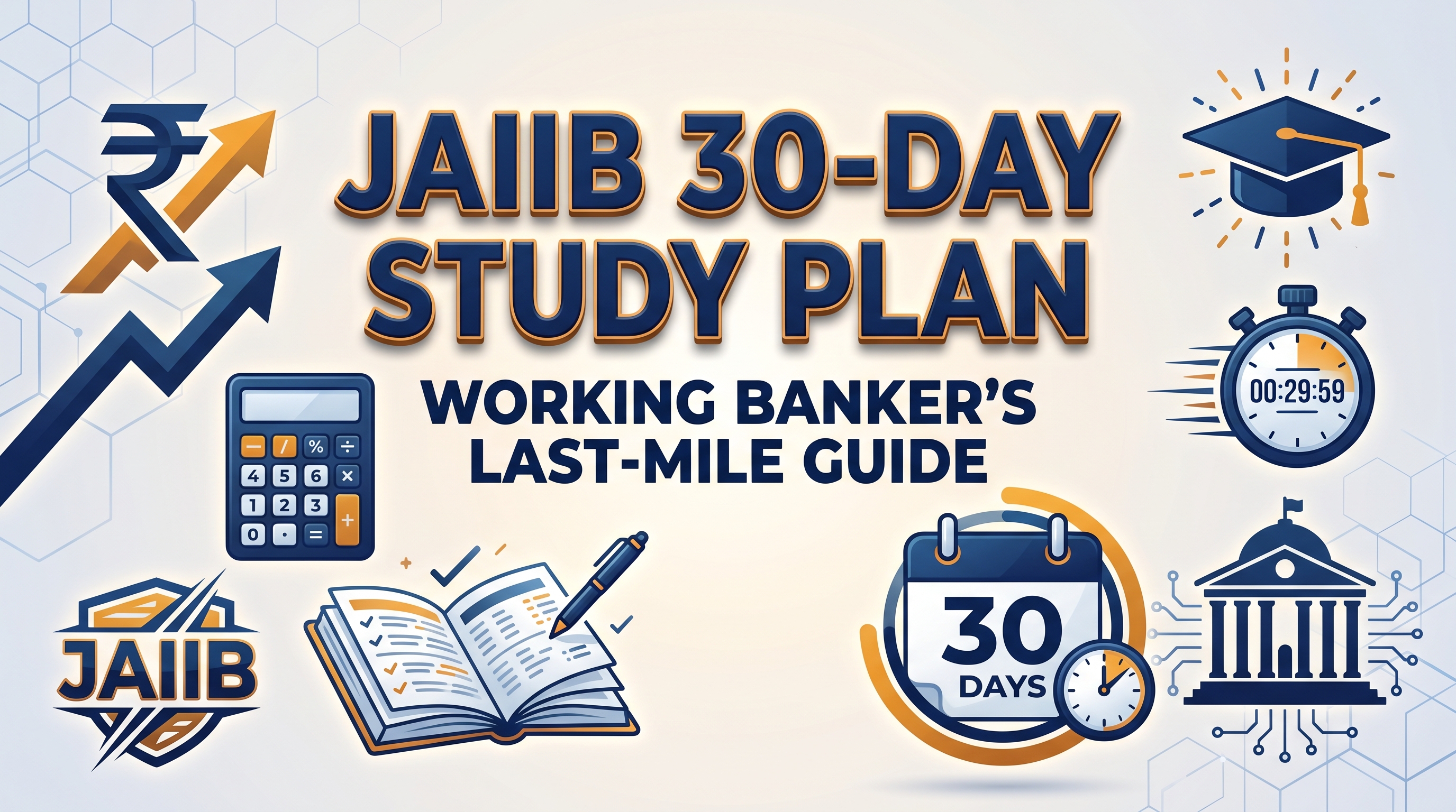 JAIIB 30-Day Last-Mile Study Plan — A Working Banker's Survival Guide