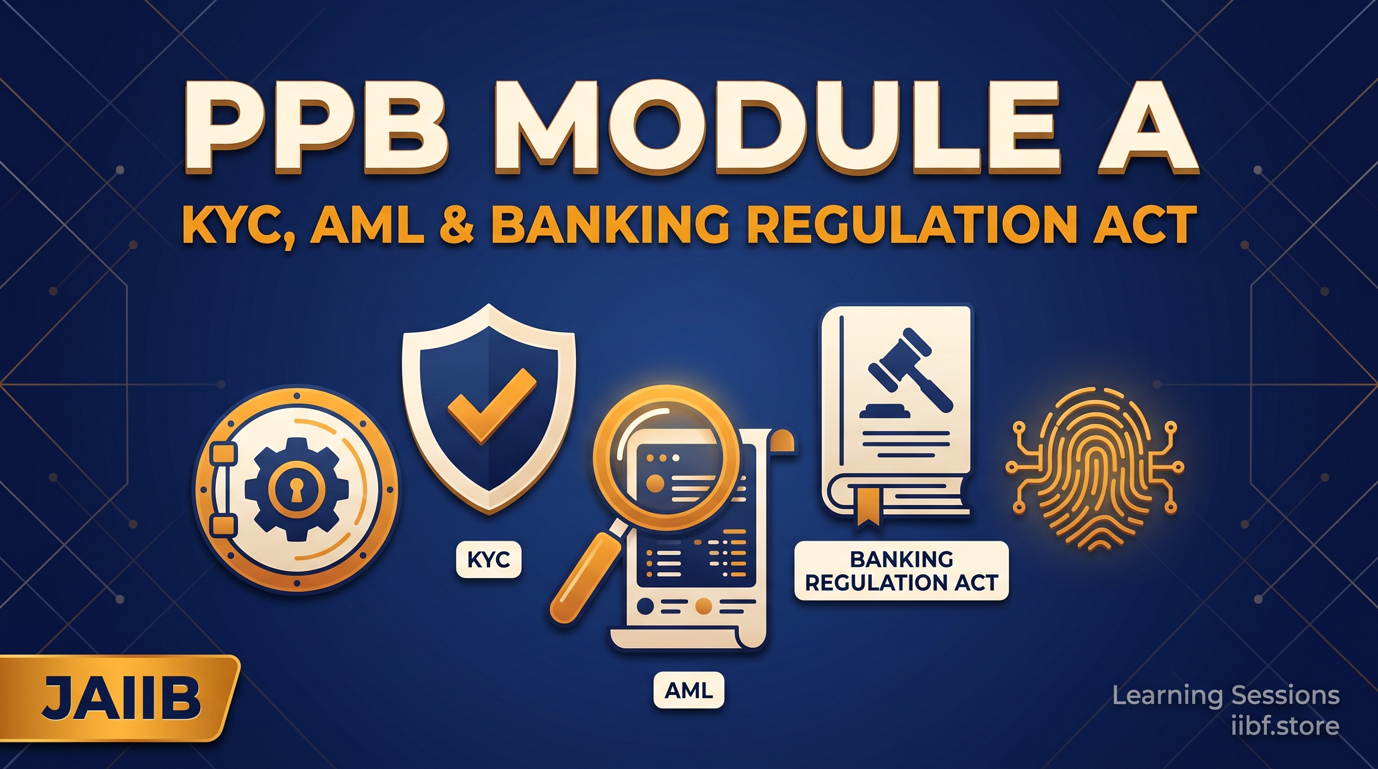 JAIIB PPB Module A — KYC, AML & Banking Regulation Act for Working Bankers