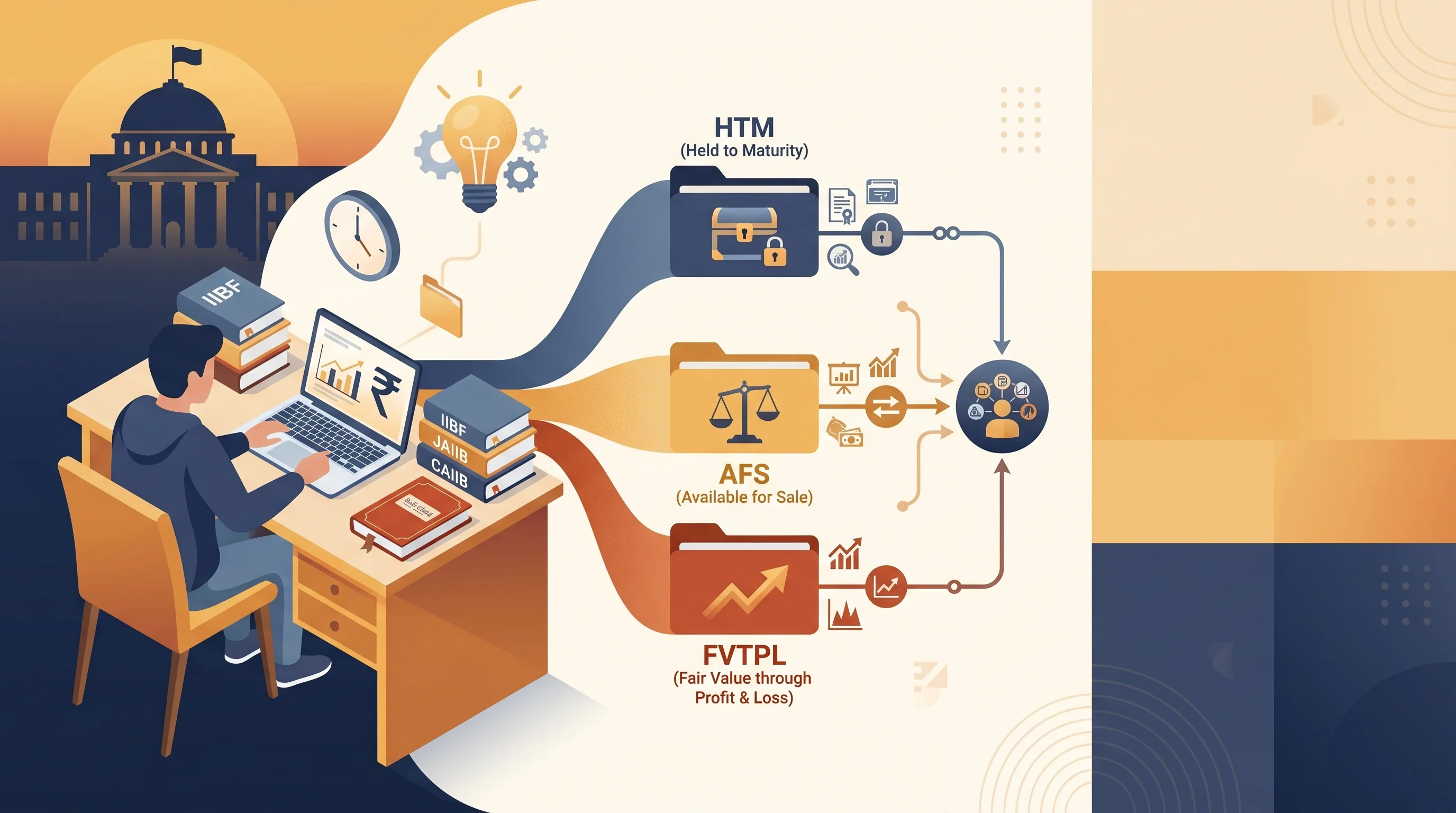 Bank investment portfolio categories HTM AFS and FVTPL