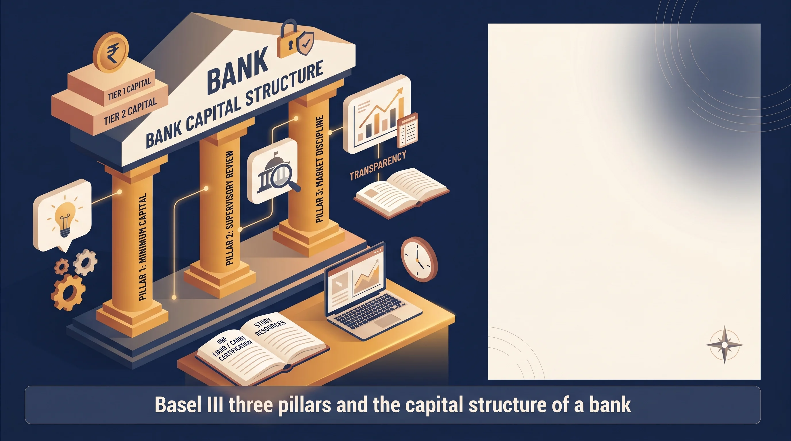 Basel III three pillars and the capital structure of a bank