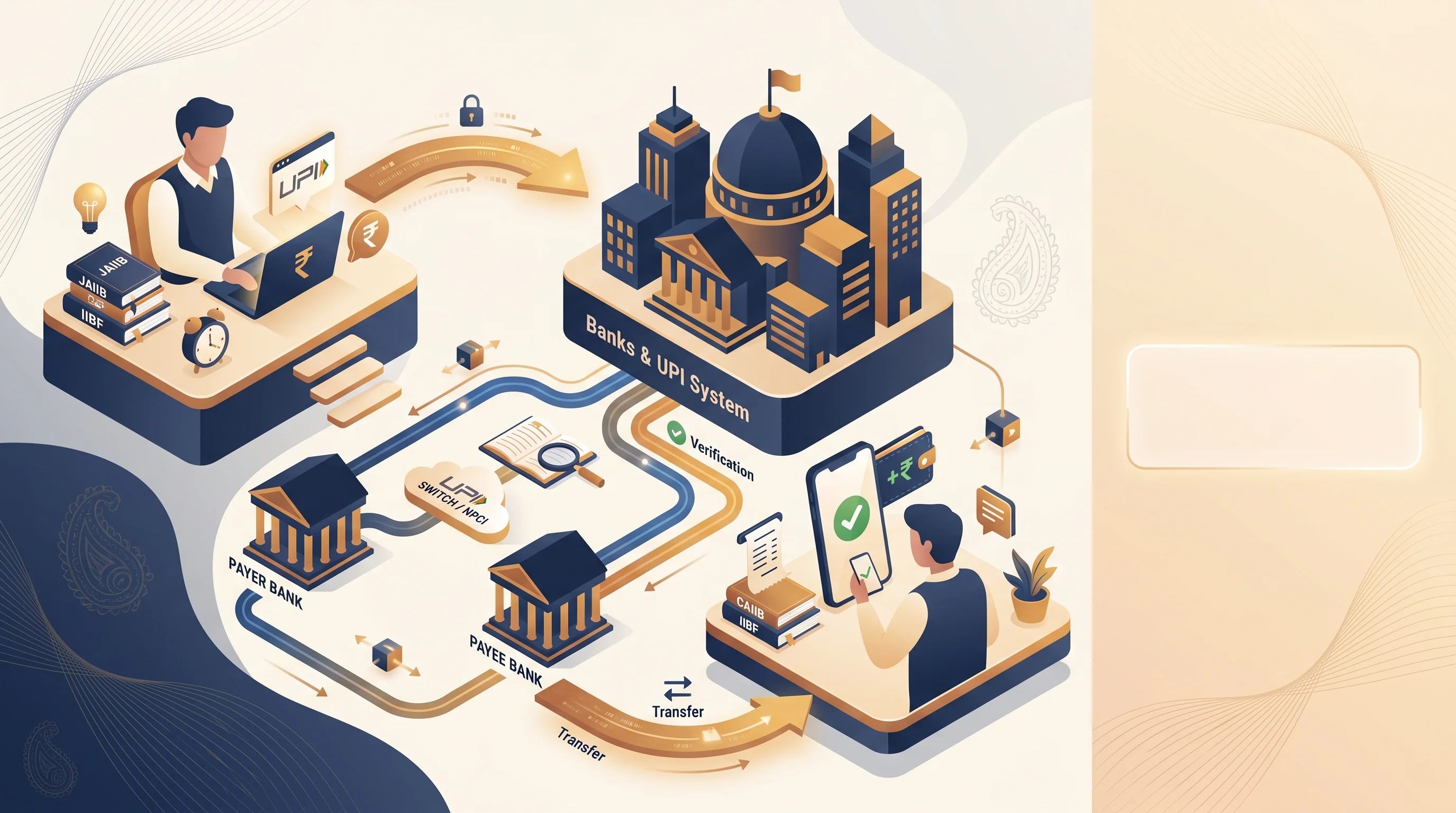 How a UPI transaction flows between payer payee and banks