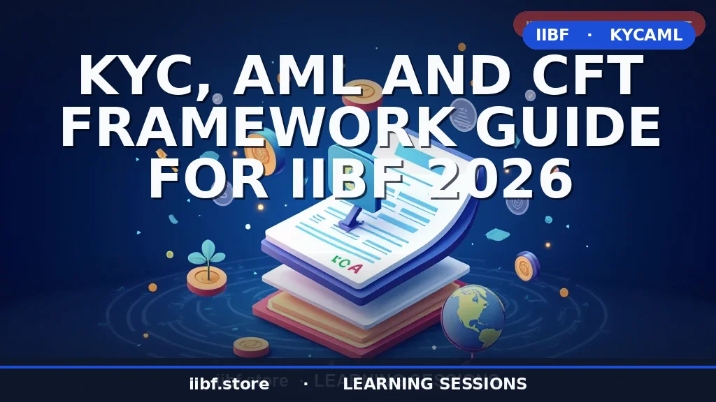 KYC, AML and CFT Framework: Complete IIBF 2026 Guide