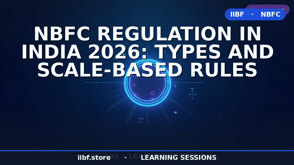 NBFC Regulation in India 2026: Types and Scale-Based Rules