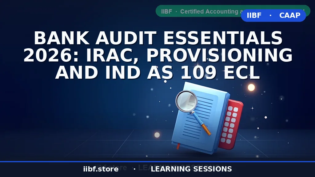 Bank Audit Essentials: IRAC, Provisioning & Ind AS 109 ECL Guide