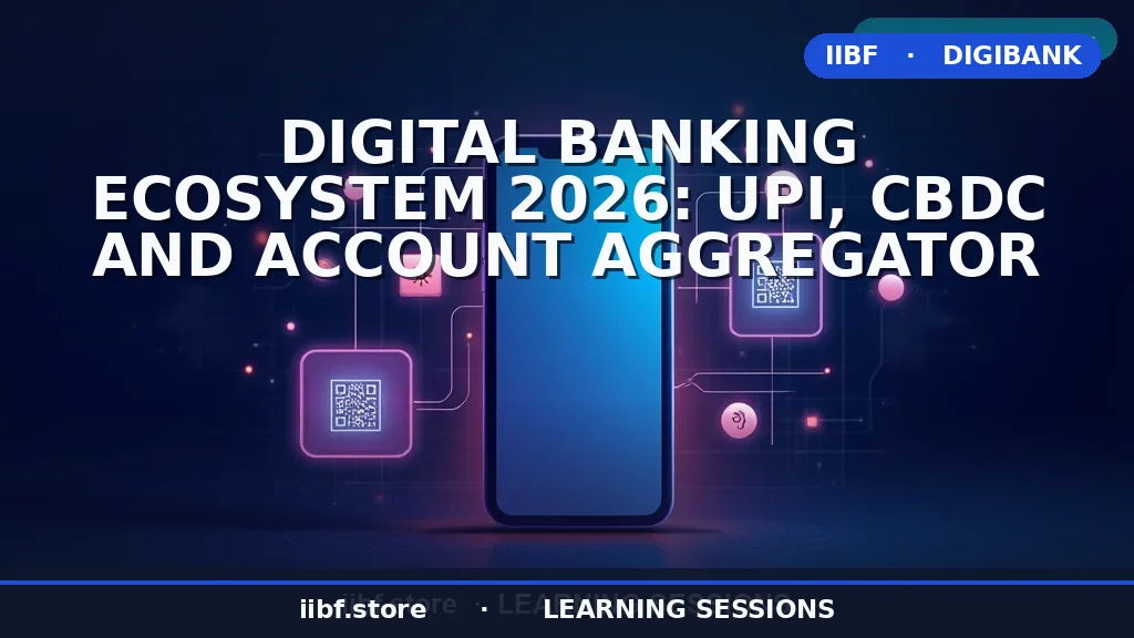 Digital Banking Ecosystem 2026: UPI, CBDC & Account Aggregator
