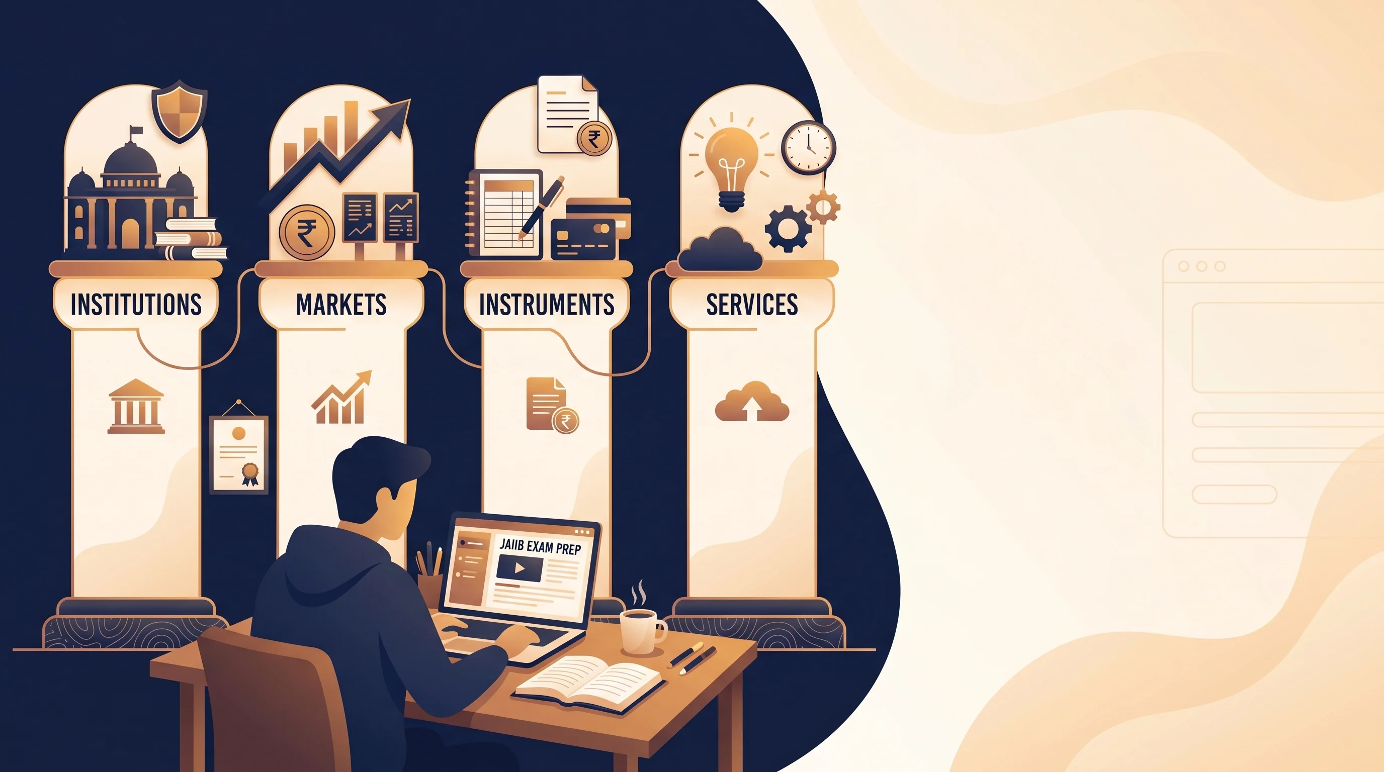 Four pillars of the Indian financial system: institutions, markets, instruments and services