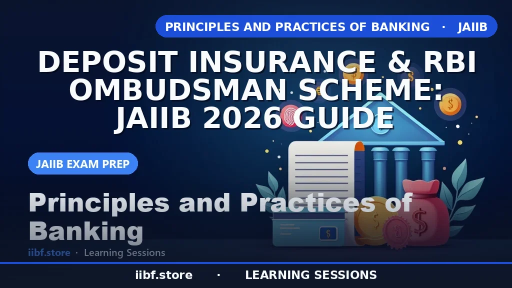 Deposit Insurance & RBI Ombudsman Scheme: JAIIB 2026 Guide