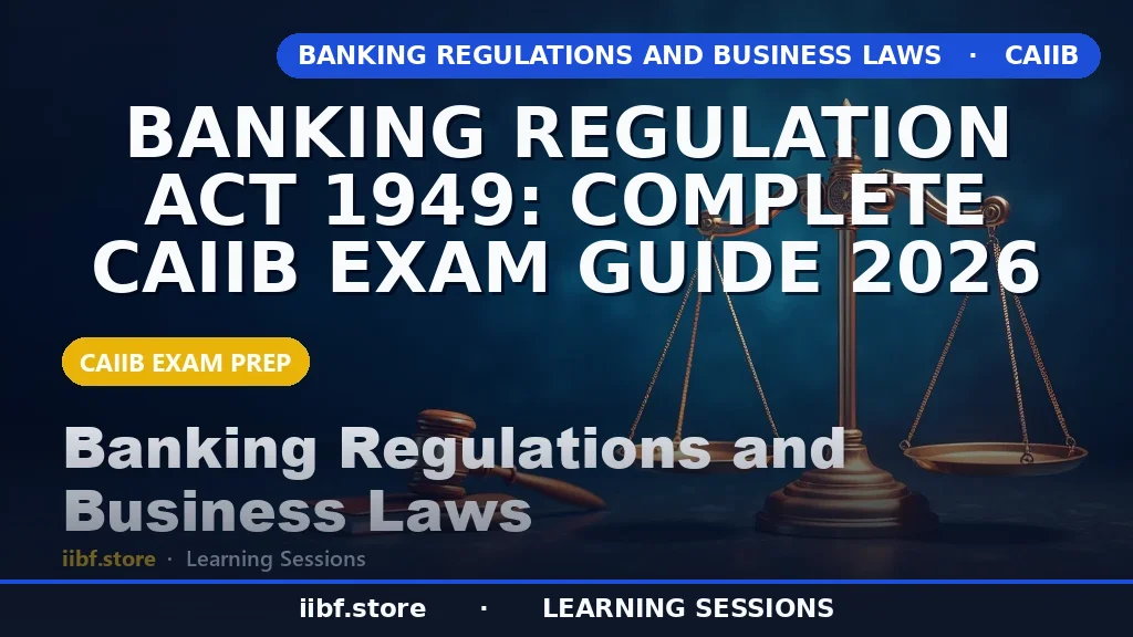 Banking Regulation Act 1949: Complete CAIIB Exam Guide 2026