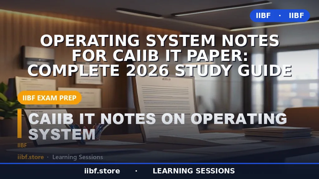 Operating System Notes for CAIIB IT Paper: Complete 2026 Study Guide