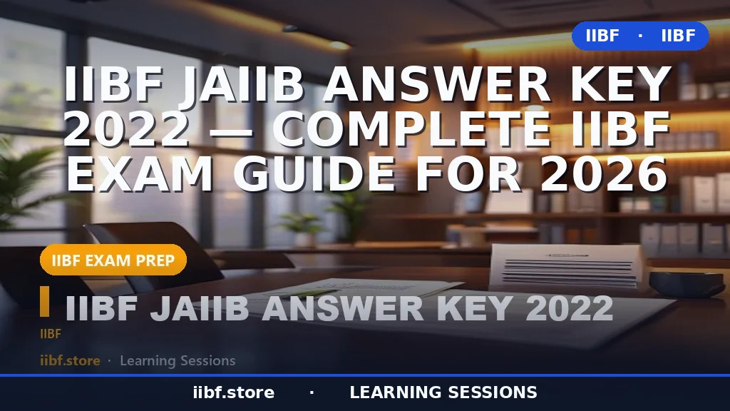 JAIIB Answer Key 2026: How to Check Marks, Raise Objections & Predict Your