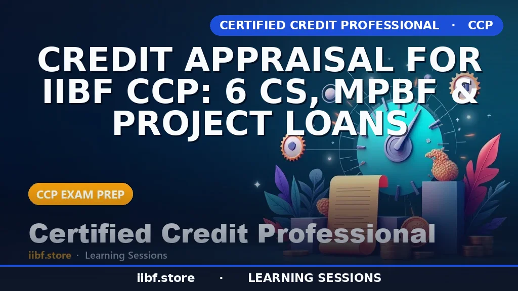 Credit Appraisal for IIBF CCP: 6 Cs, MPBF & Project Loans