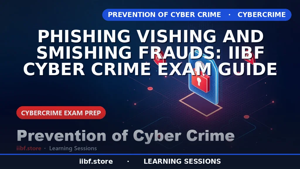 Phishing Vishing Smishing Frauds: IIBF Cyber Crime Guide