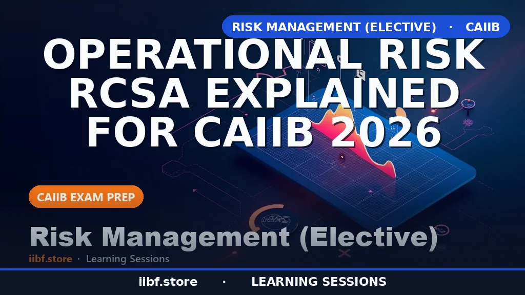 Operational Risk RCSA Explained for CAIIB 2026