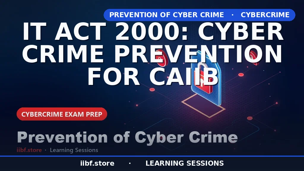 IT Act 2000 for CAIIB: Cyber Crime Prevention Guide