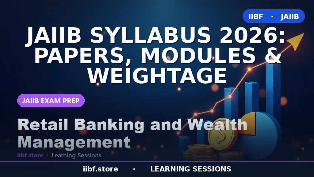 JAIIB Syllabus 2026: Papers, Modules & Weightage
