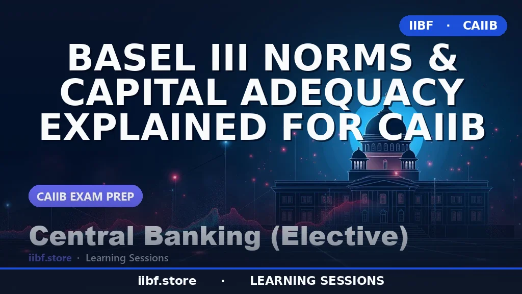 Basel III Norms & Capital Adequacy Explained for CAIIB
