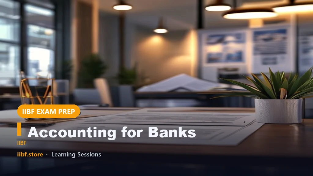 Accounting for Banks: Advanced Guide for IIBF Bank Promotions Exam