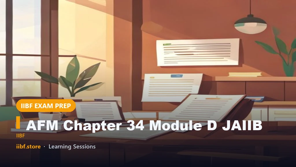 AFM Chapter 34 Module D JAIIB: Marginal Costing Guide