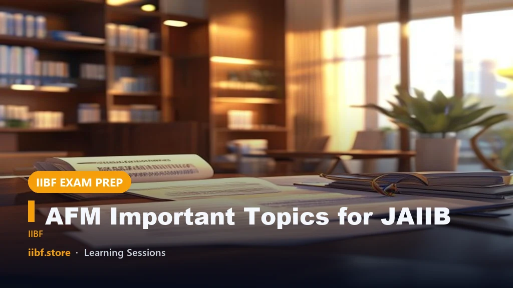AFM Important Topics for JAIIB: Types of Cost Explained