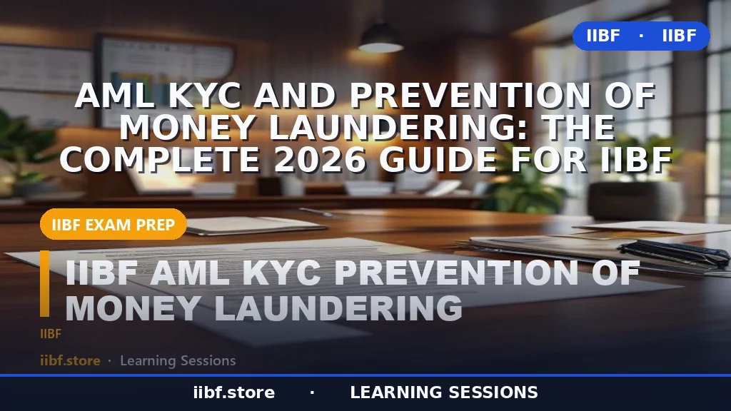 AML KYC and Prevention of Money Laundering: The Complete 2026 Guide for IIBF