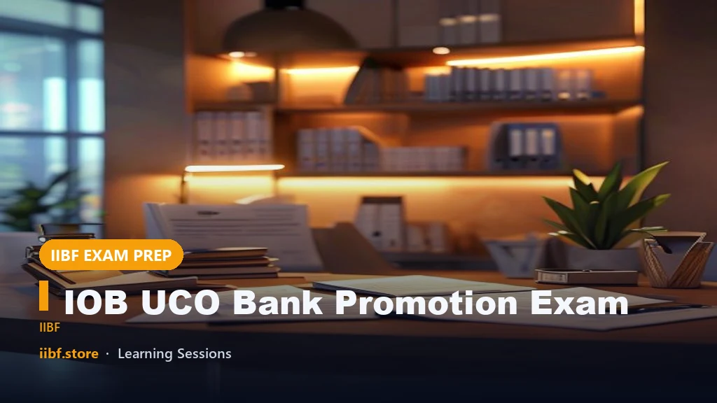 IOB UCO Bank Promotion Exam: Full Chapterwise Video