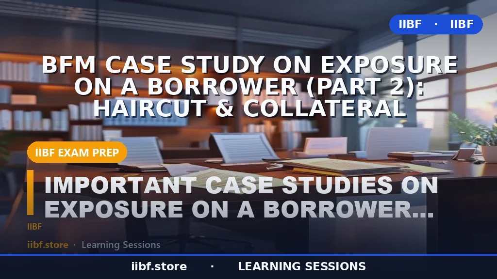 BFM Case Study on Exposure on a Borrower (Part 2): Haircut & Collateral