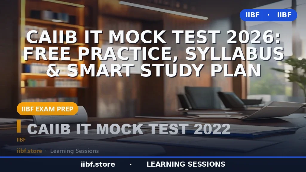 CAIIB IT Mock Test 2026: Free Practice, Syllabus & Smart Study Plan