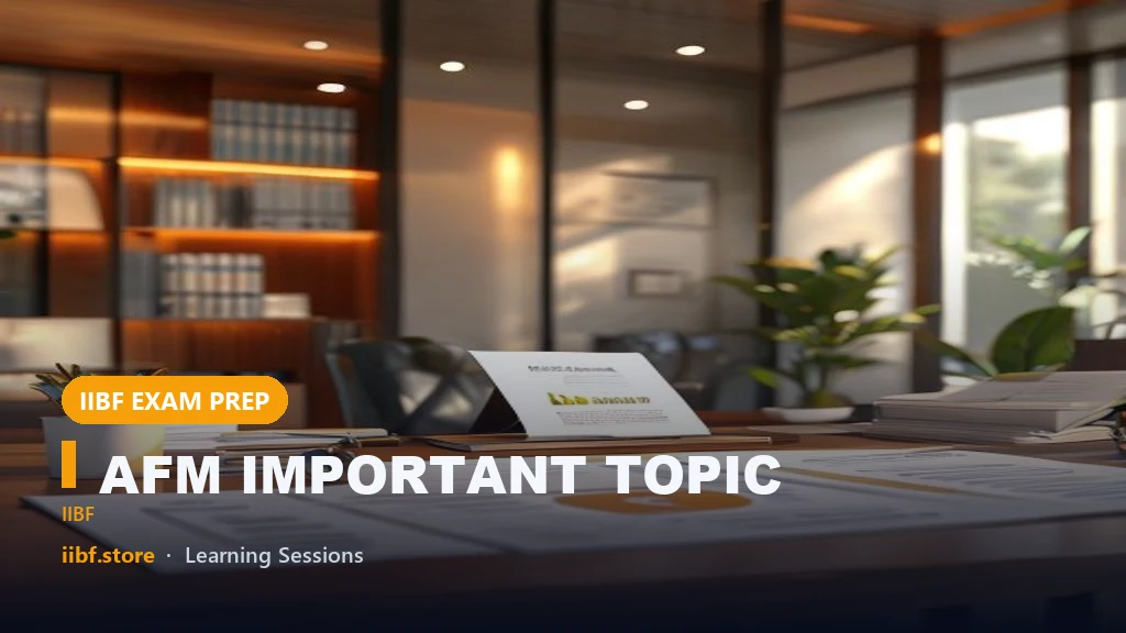 AFM IMPORTANT TOPIC : CAPITAL BUDGETING | JAIIB AFM NOTES | AFM STUDY MATERIAL 2023 