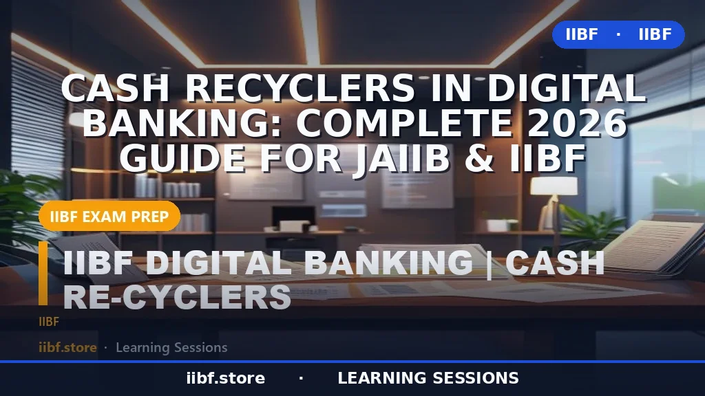 Cash Recyclers in Digital Banking: Complete 2026 Guide for JAIIB & IIBF