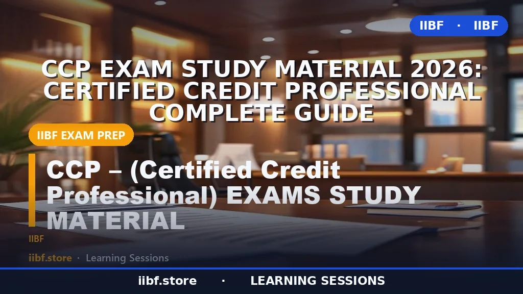 CCP Exam Study Material 2026: Certified Credit Professional Complete Guide