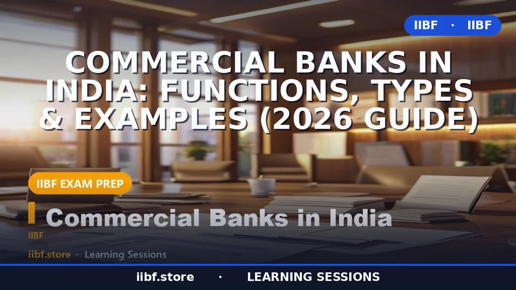 Commercial Banks in India: Functions, Types & Examples (2026 Guide)