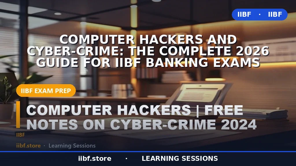 Computer Hackers and Cyber-Crime: The Complete 2026 Guide for IIBF Banking Exams
