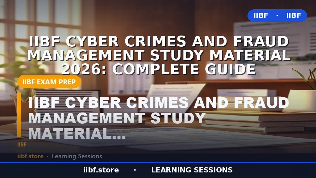 Prevention of Cyber Crime and Fraud Management IIBF Book PDF