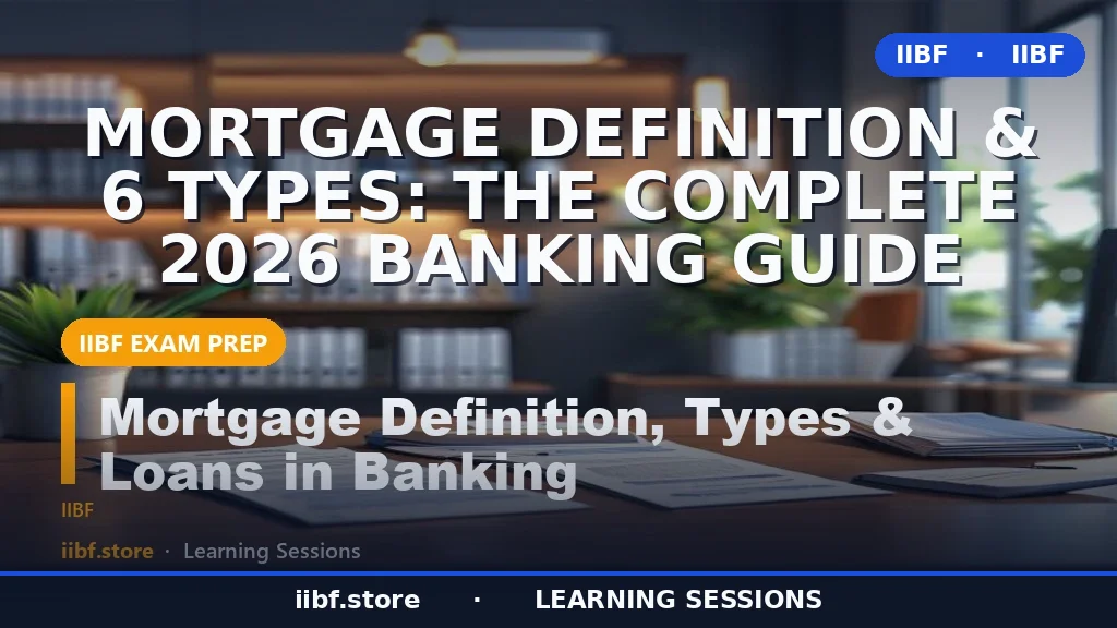 Mortgage Definition & 6 Types: The Complete 2026 Banking Guide