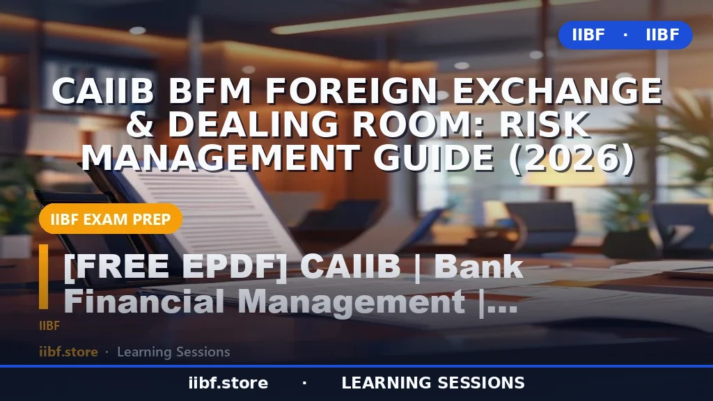 CAIIB BFM Foreign Exchange & Dealing Room: Risk Management Guide (2026)