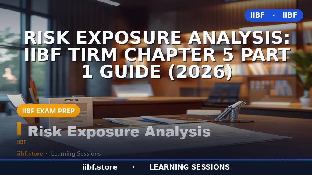 Risk Exposure Analysis: IIBF TIRM Chapter 5 Part 1 Guide (2026)