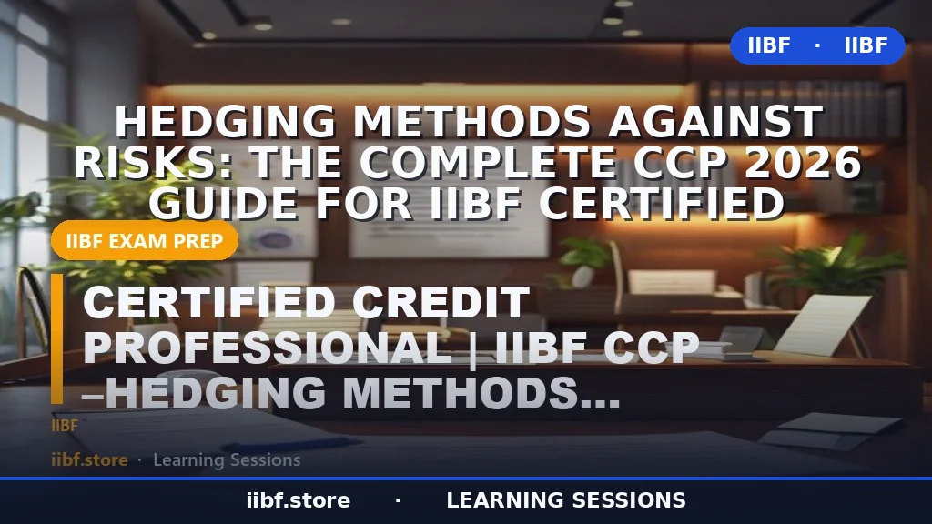 Hedging Methods Against Risks: The Complete CCP 2026 Guide for IIBF Certified