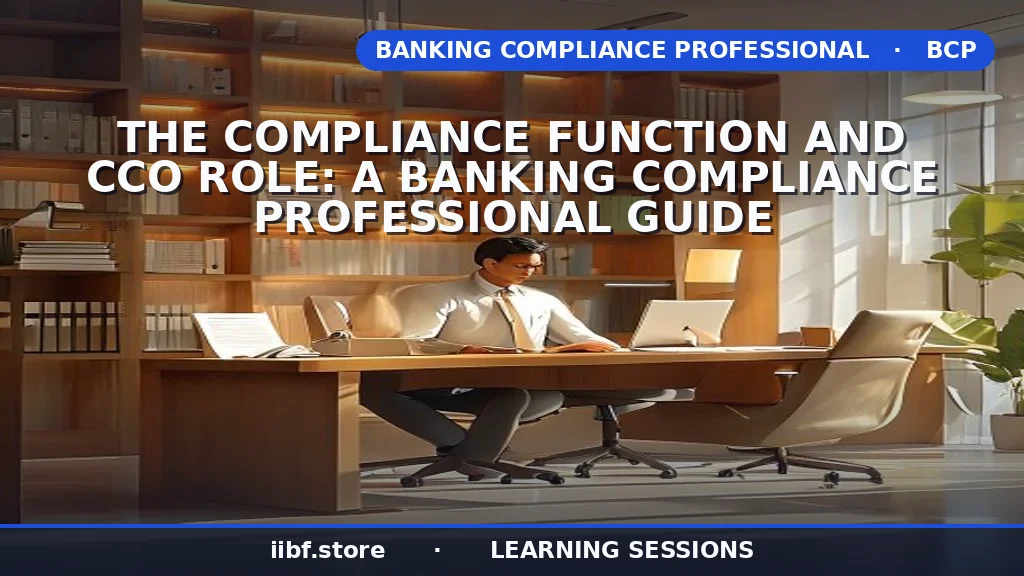 Compliance Function and CCO Role: BCP Exam Guide