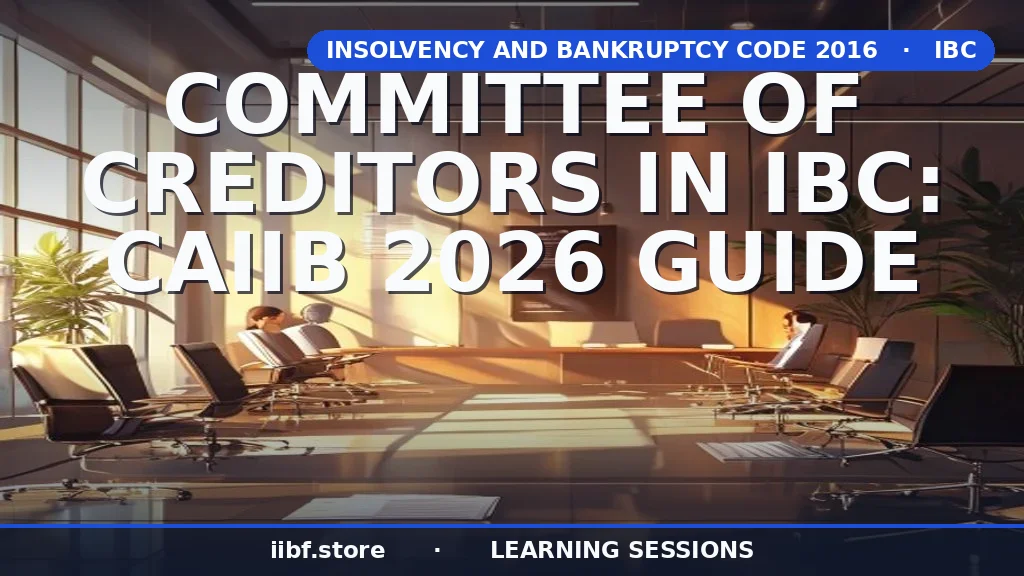 Committee of Creditors in IBC: CAIIB 2026 Guide
