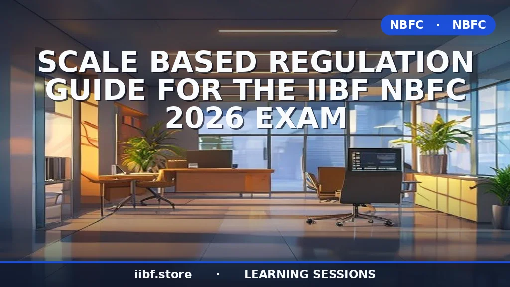 Scale Based Regulation Guide for the IIBF NBFC 2026 Exam