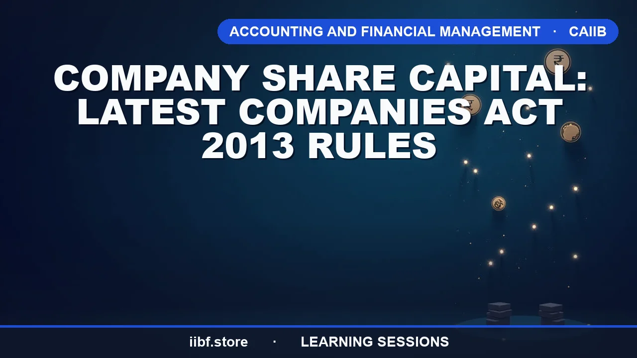 Company Share Capital: Latest Companies Act 2013 Rules