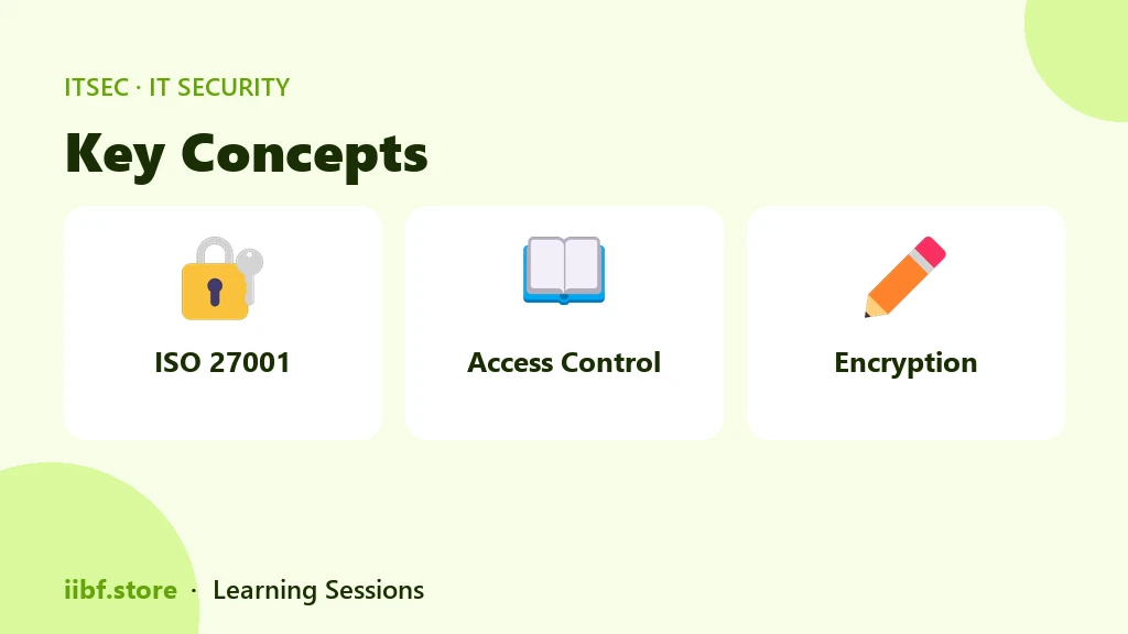 Key Concepts — IT Security