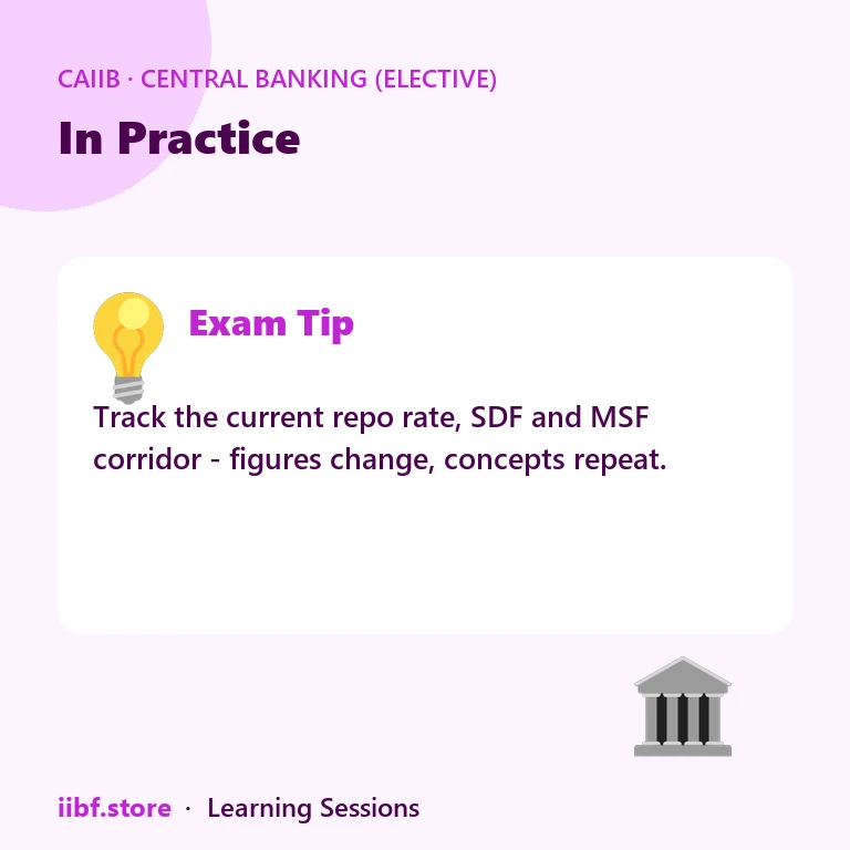 In Practice — Central Banking (Elective)