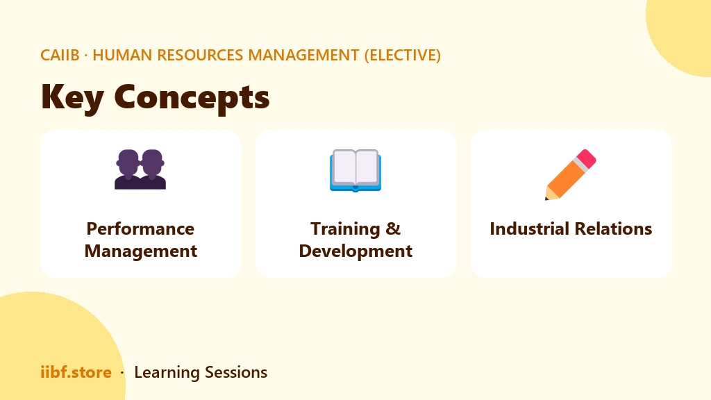 Key Concepts — Human Resources Management (Elective)