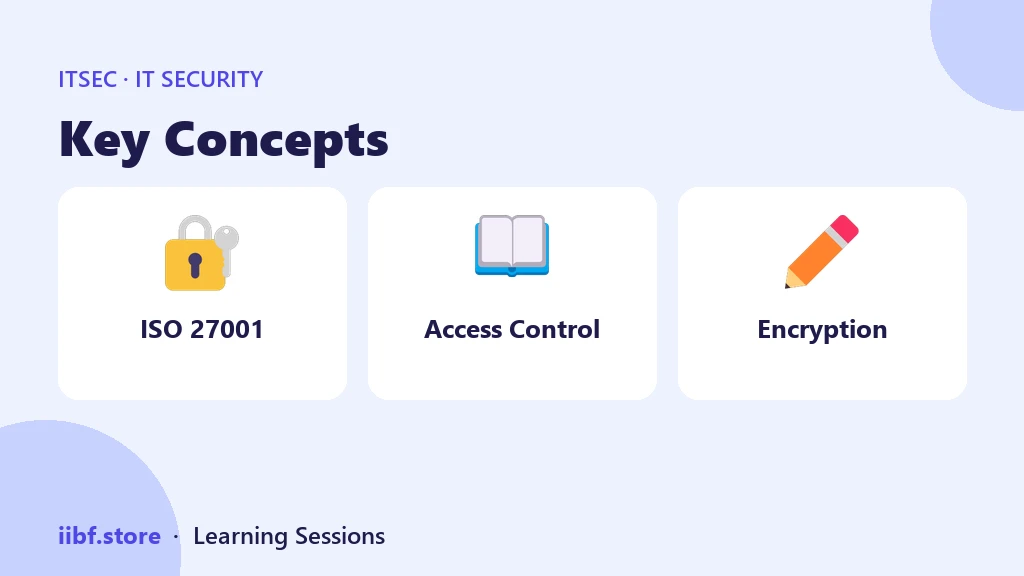 Key Concepts — IT Security